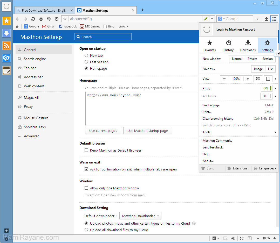 Maxthon Cloud Browser 5.2.7.1000 Immagine 3