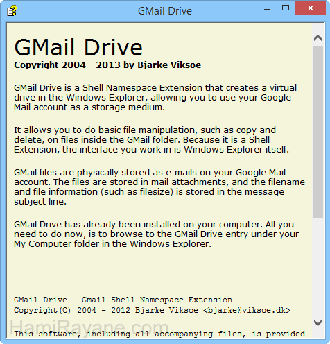 GMail Drive 1.0.20 عکس 2