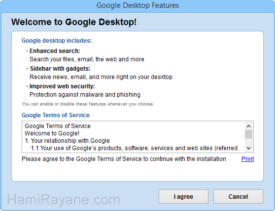 Google Desktop 5.9.1005.12335 Immagine 1