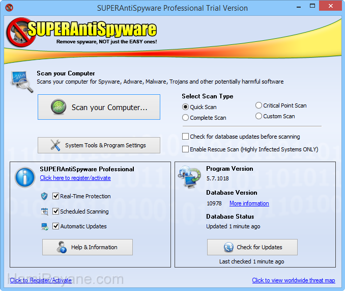 SUPERAntiSpyware 8.0.1028 Image 2